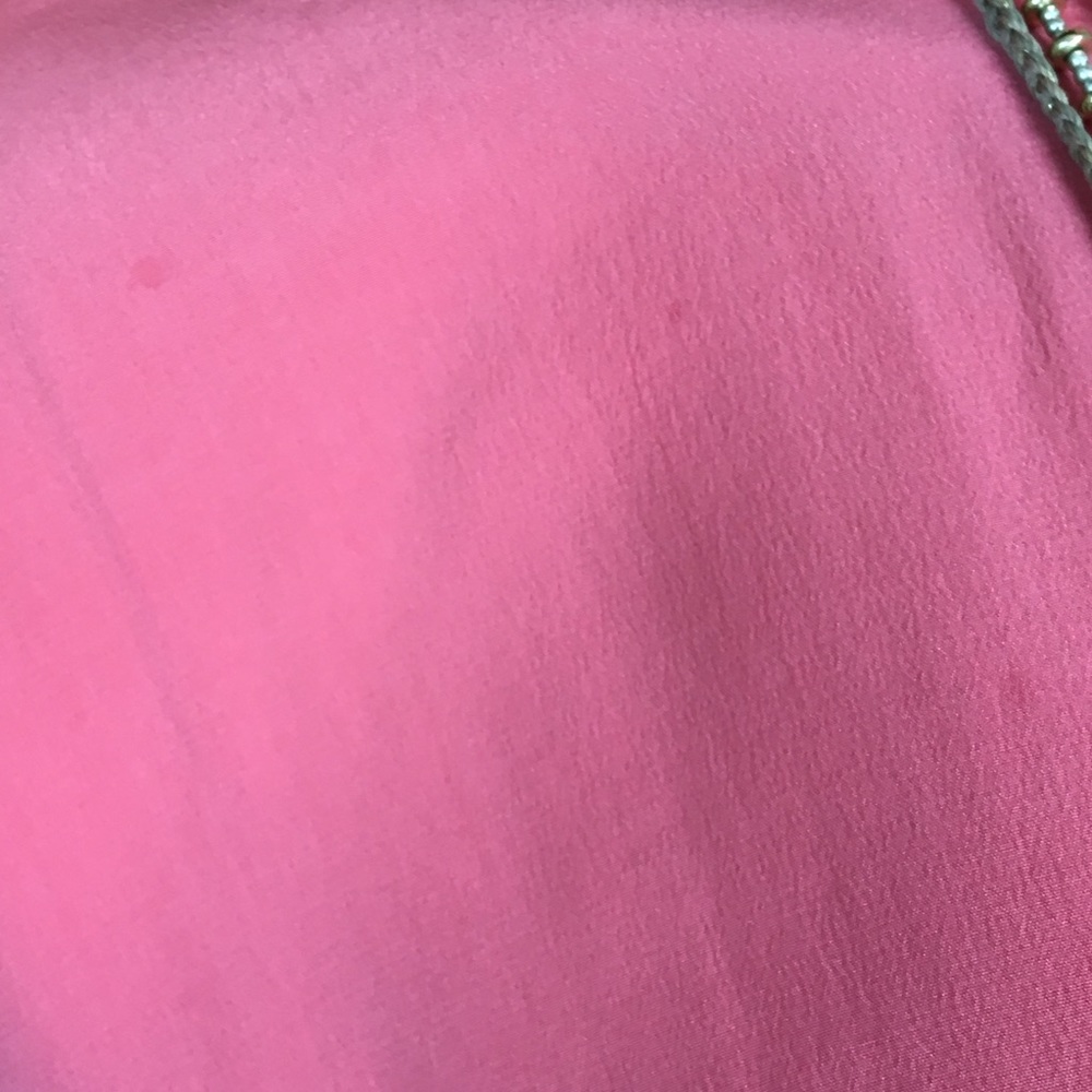 🚨 GONE TODAY🚨Oscar De La Renta Coral Silk Top - Picture 8 of 8